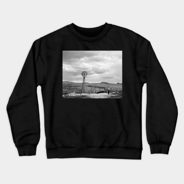 Montana Sheep Ranch, 1942. Vintage Photo Crewneck Sweatshirt by historyphoto